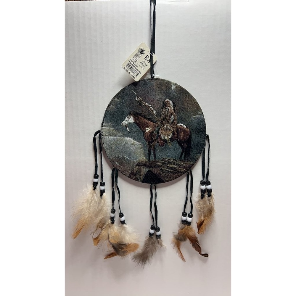 Native‎ American Style Dreamcatcher with Horse and Rider Design